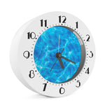Blue Water Surface Print Alarm Clock
