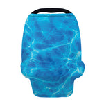 Blue Water Surface Print Baby Seat Cover