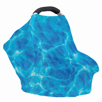 Blue Water Surface Print Baby Seat Cover