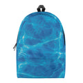 Blue Water Surface Print School Backpack