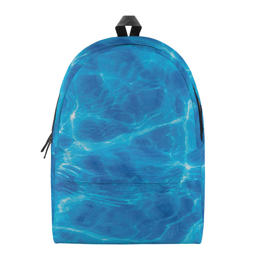 Blue Water Surface Print Backpack