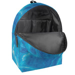 Blue Water Surface Print Backpack