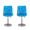 Blue Water Surface Print Bar Stool Covers