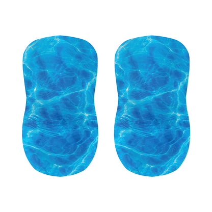 Blue Water Surface Print Bar Stool Covers