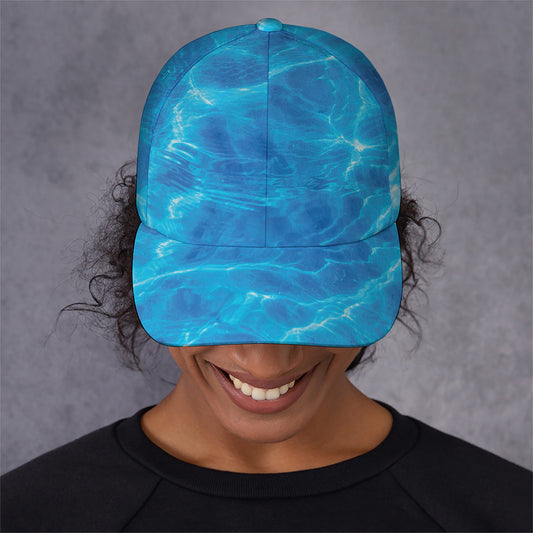 Blue Water Surface Print Baseball Cap