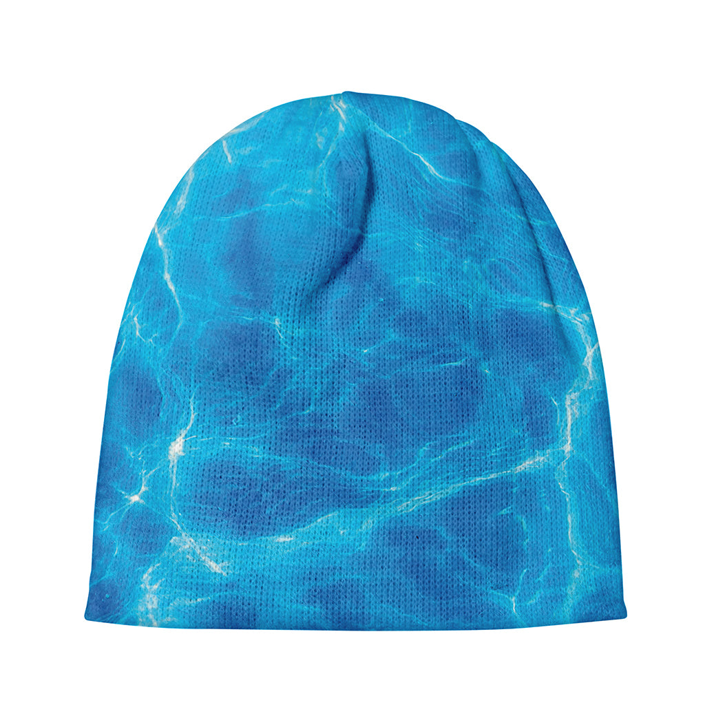 Blue Water Surface Print Beanie