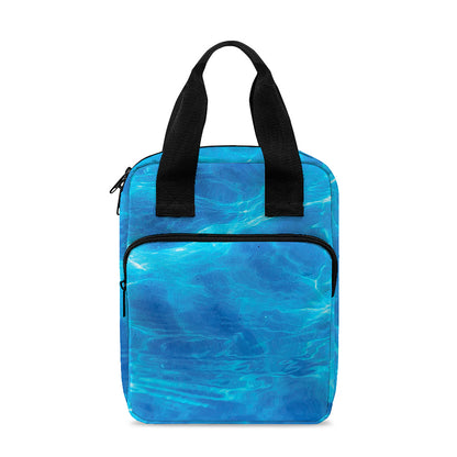 Blue Water Surface Print Bible Tote Bag