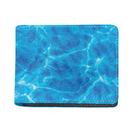 Blue Water Surface Print Bifold Wallet