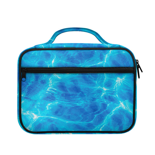 Blue Water Surface Print Briefcase Bible Bag