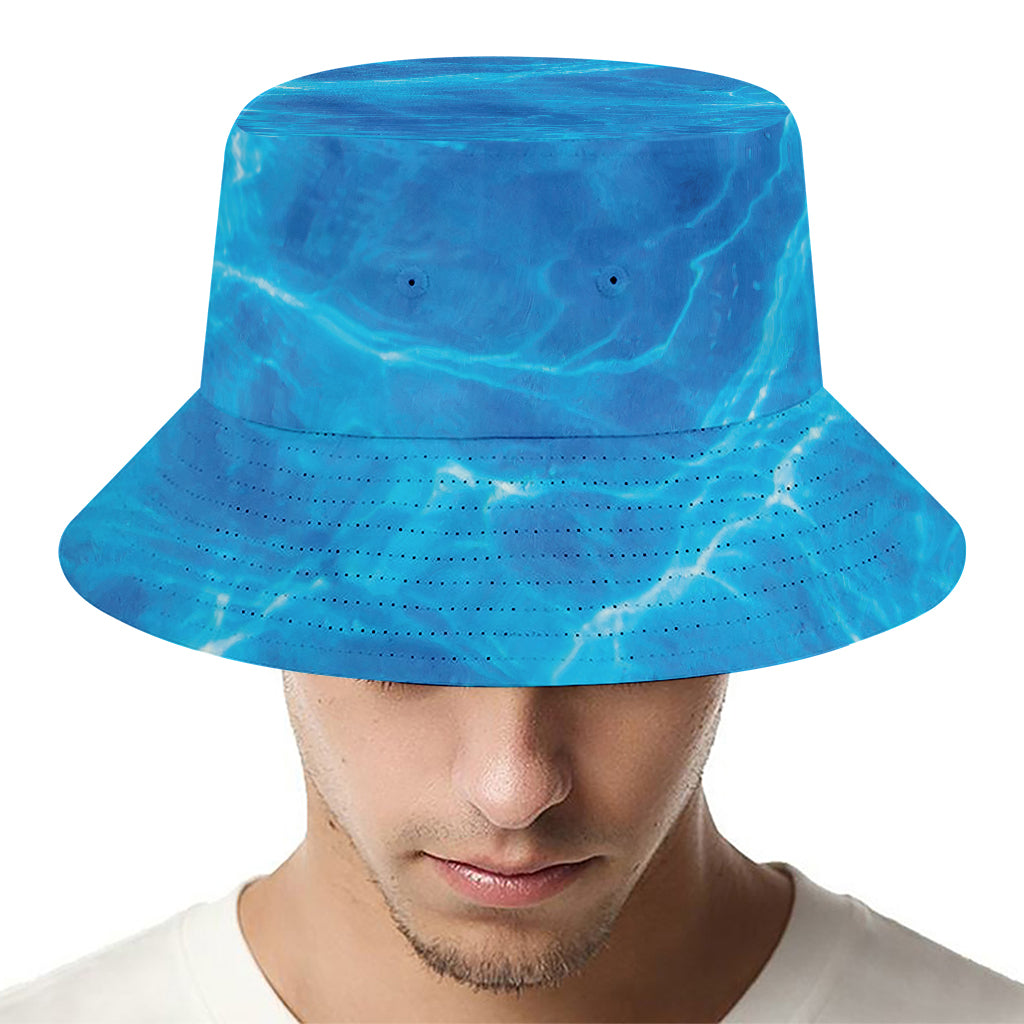 Blue Water Surface Print Bucket Hat