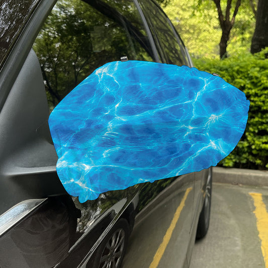 Blue Water Surface Print Car Side Mirror Covers