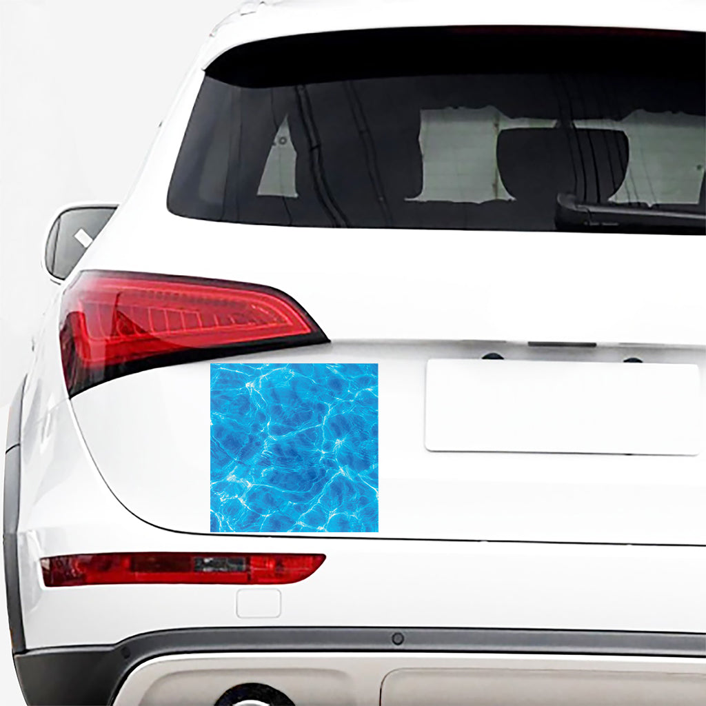 Blue Water Surface Print Car Sticker