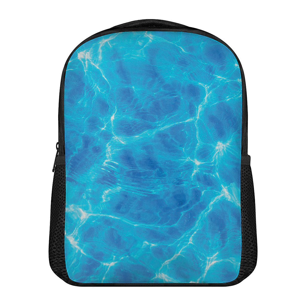 Blue Water Surface Print Casual Backpack