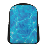Blue Water Surface Print Casual Backpack
