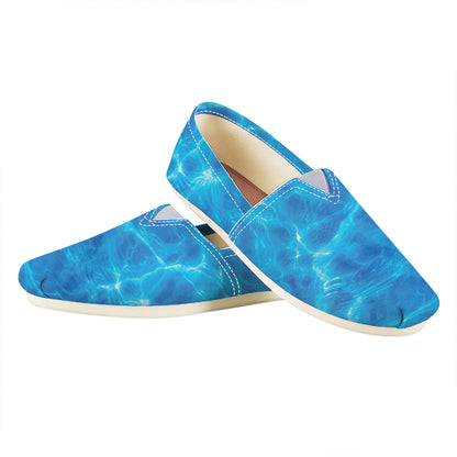 Blue Water Surface Print Casual Shoes