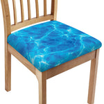 Blue Water Surface Print Chair Cushion Cover