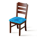 Blue Water Surface Print Chair Cushion Cover