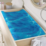 Blue Water Surface Print Changing Pad Cover