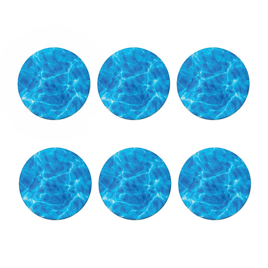 Blue Water Surface Print Coaster Set