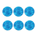 Blue Water Surface Print Coaster Set