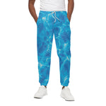 Blue Water Surface Print Cotton Pants