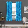 Blue Water Surface Print Grommet Curtain Panels