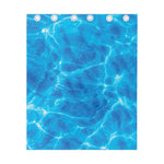 Blue Water Surface Print Curtain