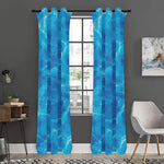 Blue Water Surface Print Curtain