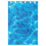 Blue Water Surface Print Curtain