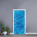 Blue Water Surface Print Door Sticker