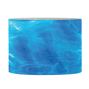 Blue Water Surface Print Drum Lamp Shade