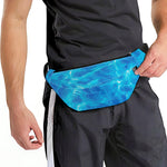 Blue Water Surface Print Fanny Pack