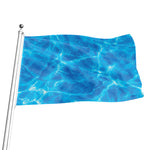 Blue Water Surface Print Flag