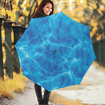 Blue Water Surface Print Foldable Umbrella