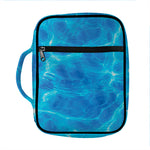 Blue Water Surface Print Front Pocket Bible Bag