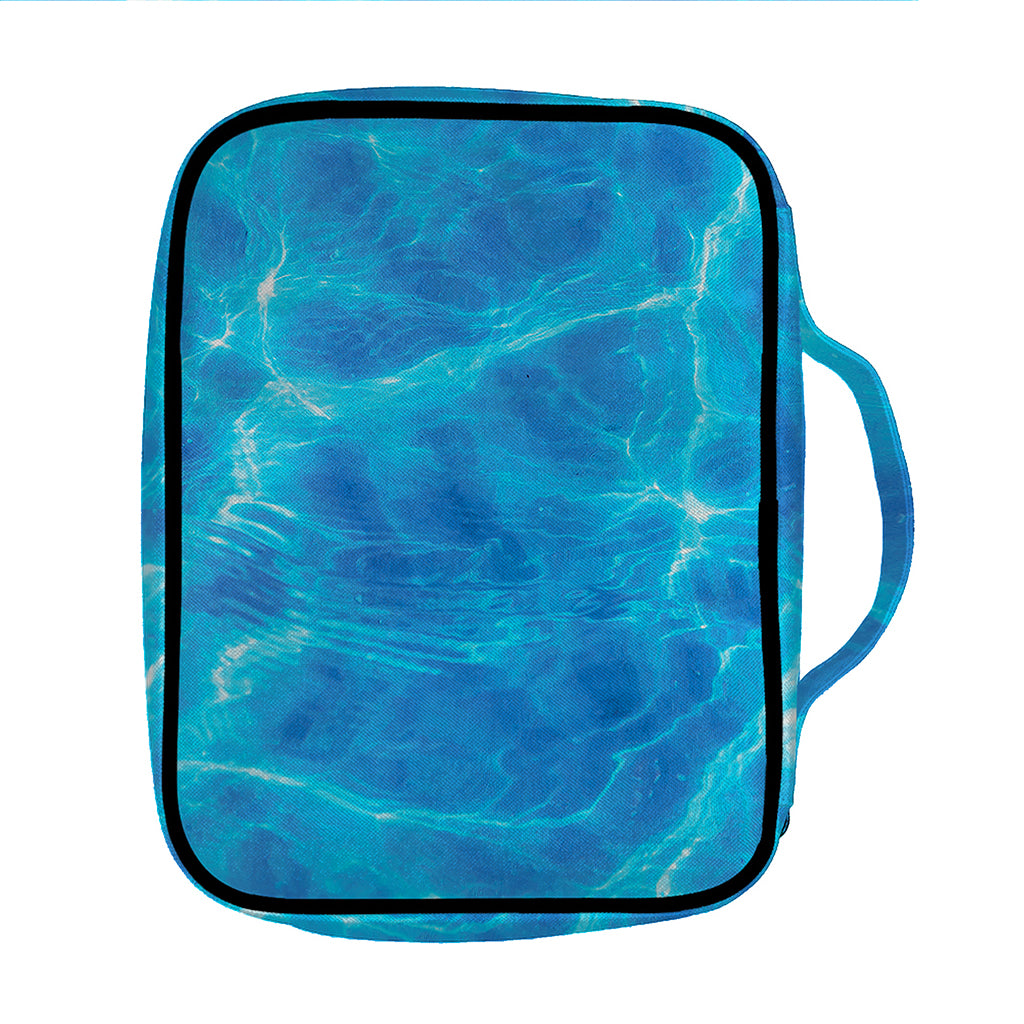 Blue Water Surface Print Front Pocket Bible Bag