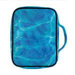Blue Water Surface Print Front Pocket Bible Bag