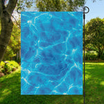 Blue Water Surface Print Garden Flag
