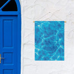 Blue Water Surface Print Garden Flag