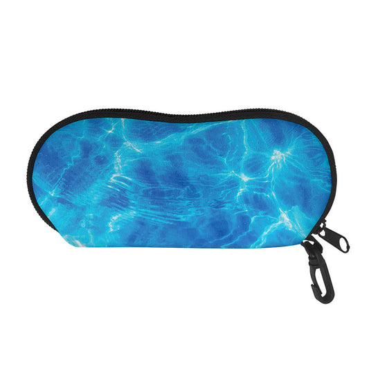 Blue Water Surface Print Glasses Case