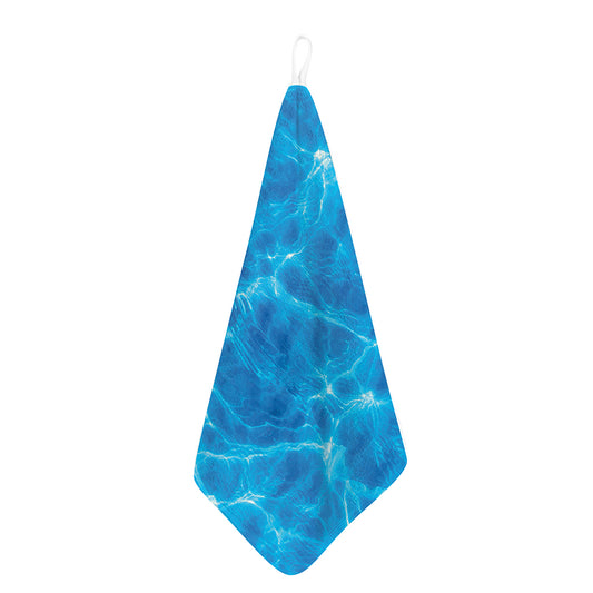 Blue Water Surface Print Hand Towel