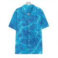 Blue Water Surface Print Hawaiian Shirt
