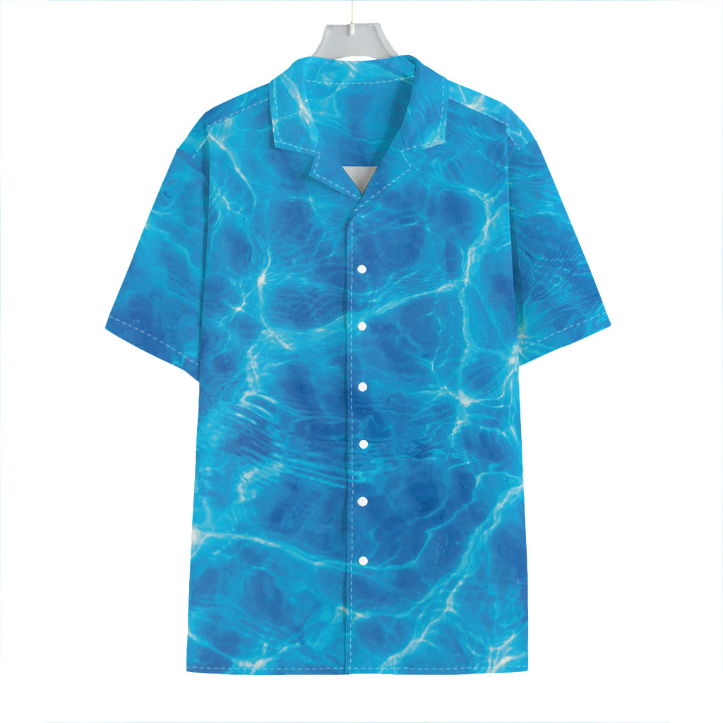 Blue Water Surface Print Hawaiian Shirt