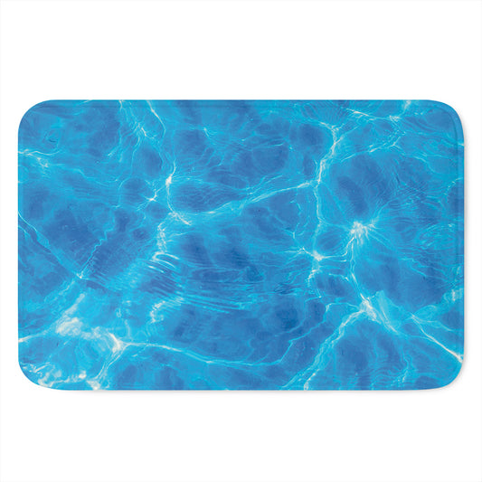 Blue Water Surface Print Indoor Door Mat
