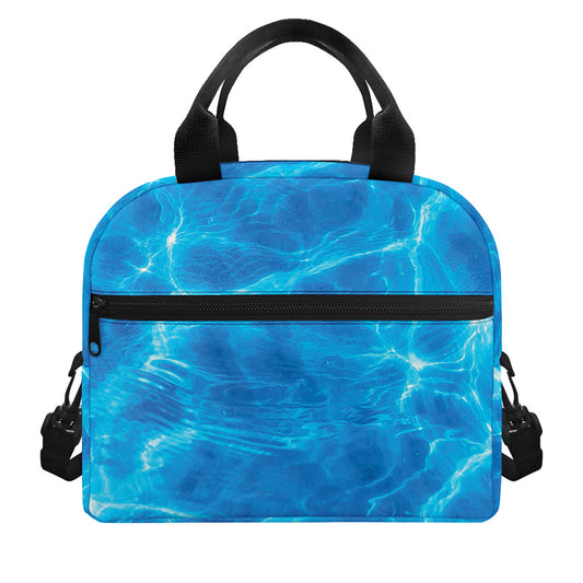 Blue Water Surface Print Insulated Lunch Bag
