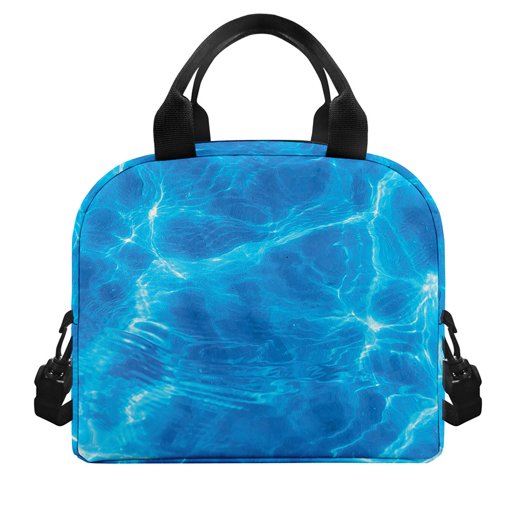 Blue Water Surface Print Insulated Lunch Bag
