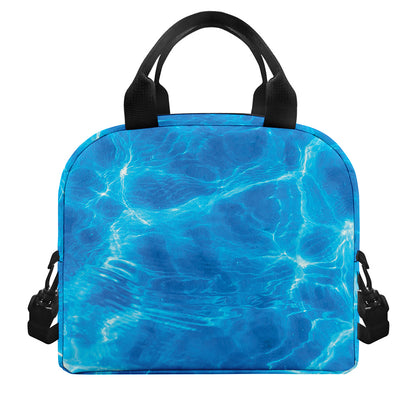 Blue Water Surface Print Insulated Lunch Bag