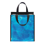 Blue Water Surface Print Insulated Lunch Tote