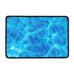 Blue Water Surface Print Kitchen Mat