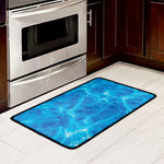 Blue Water Surface Print Kitchen Mat